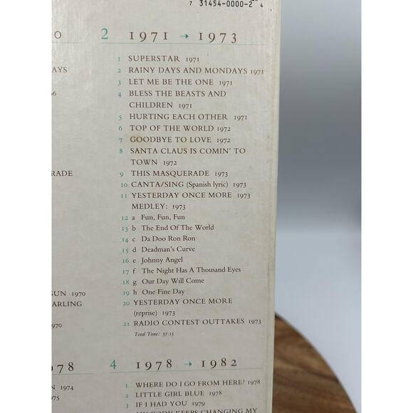 Vintage Carpenters From The Top 4 CD Box Set 1991 A&M Records Pop Soft Rock - Picture 4 of 16